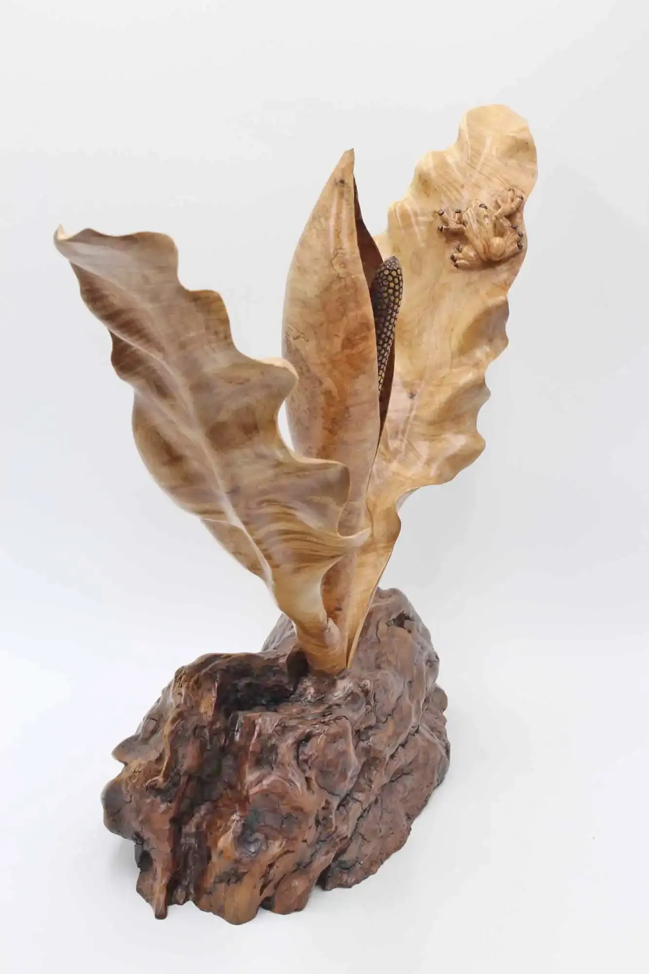 Swamp Cabbage woodcarving sculpture
